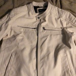 White Leather Jacket (Men’s Medium)